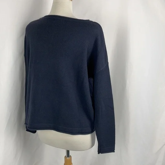 Jella C. Blue Sweater with Lacing - Picture 4 of 6